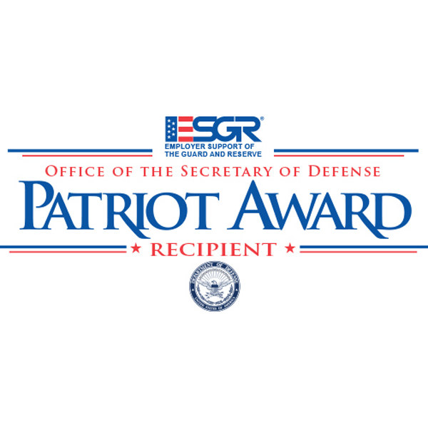 did patriot award recipient logo