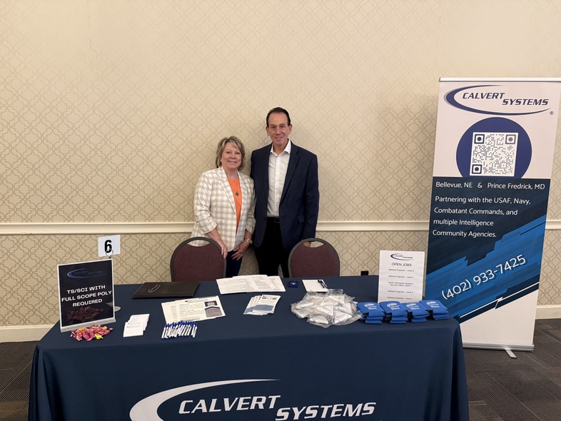 Calvert representatives at a recruiting event