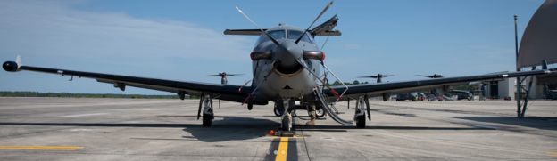 U-28 aircraft on the flight line