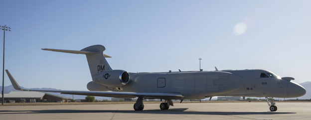 EA-37B Compass Call aircraft on the ramp